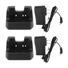 2X CD-41 Desktop Charger for Verterx Radio VX-8R VX-8E VX-8DR VX-8DE VX-8GR VX-8GE FT-1DR FT-2DR US Plug