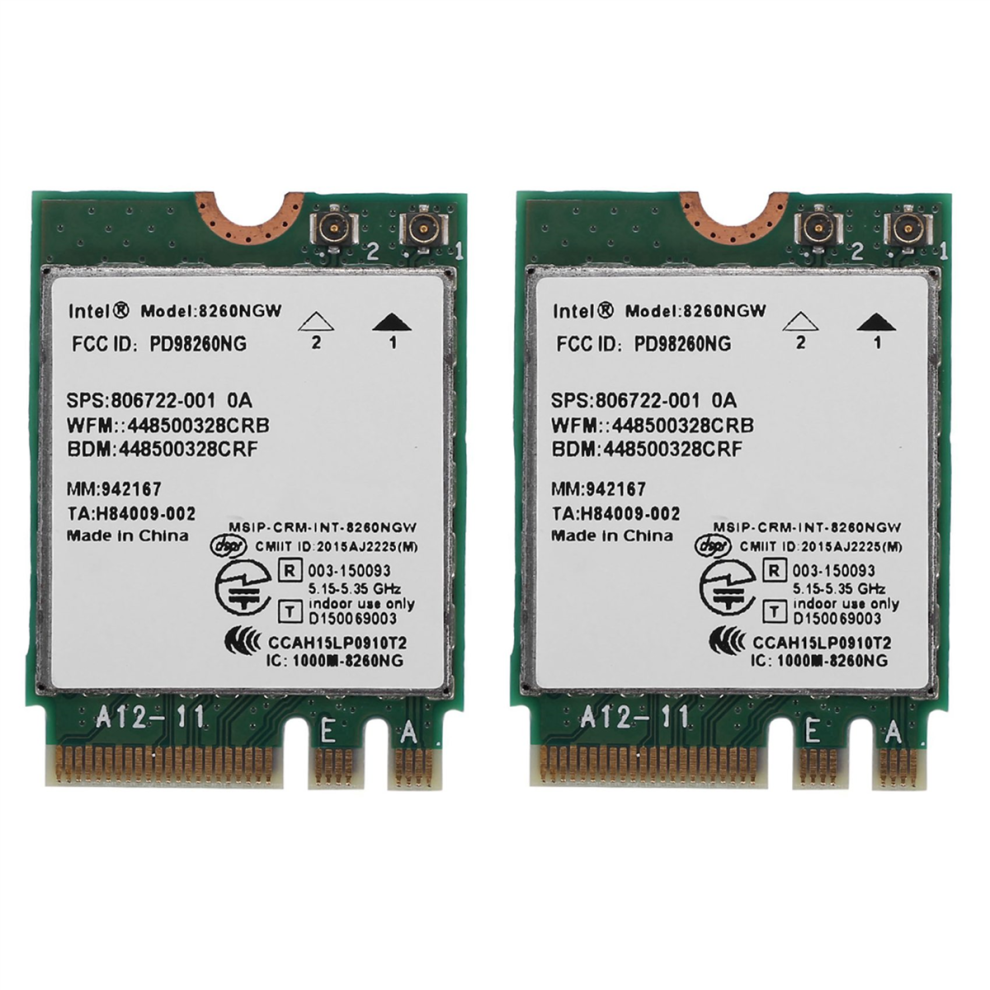 2X Dual Band For Wireless-Ac 8260 8260Ngw Ngff 2X2 Wifi 802.11Ac Wi-Fi + Bluetooth 4.2 Wlan Card 7 8 10 4852495060832