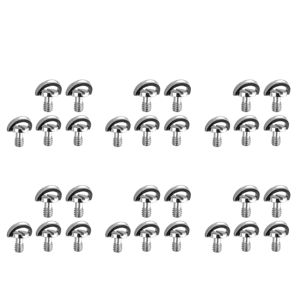 30 Pack 1/4Inch Quick Release Plate Mounting Screw D-Ring D Shaft Qr Adapter Mount For Dslr Camera Tripod Monopod 4852495062348