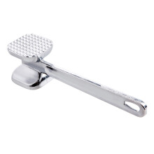 (silver) Meat Tenderizer Hammer 48 Blades Needle Stainless Steel Steak Metal Mallet Kitchen Cooking Tool Durable Double-Sided Tenderizer