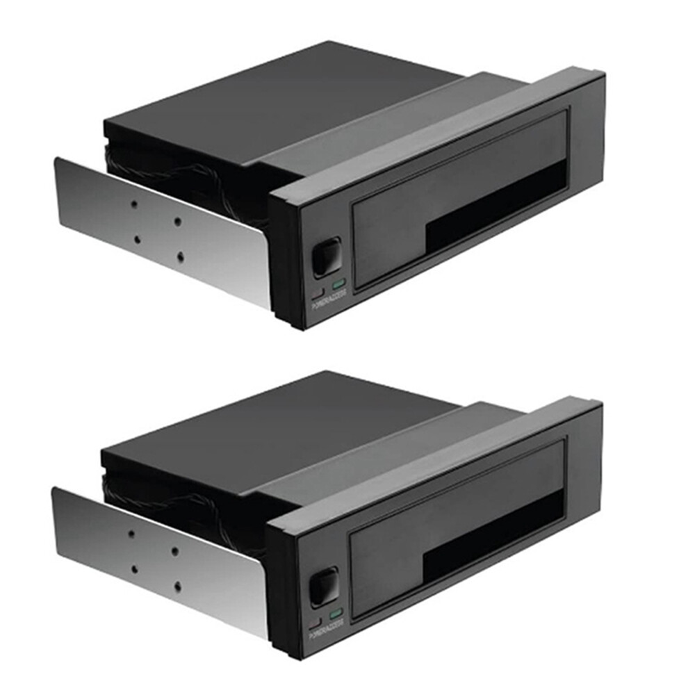Photos - Drive Case Jojomino 2X 5.25 Inch Internal Tray-Less Bay SATA III Hard Drive Backplane Enclosure Hot Swap Mobile Rack for 2.5/3.5 HDD
