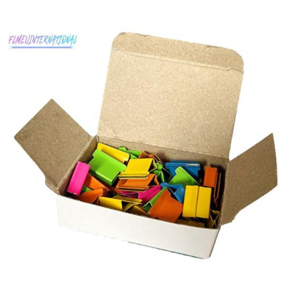 (multicolor) Push Stapler 50 Stapler Clips 40 Sheet Capacity Firmly Clamping Reusable Desk Document Handheld Paper Clam Clip Dispenser School Supplies