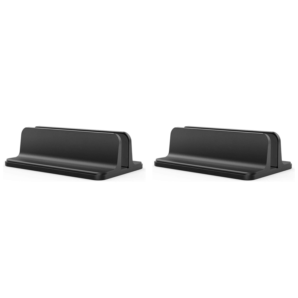 2X Vertical Laptop Stand Holder, Adjustable Holder Desktop With Dock Size (Up To 17.3 Inches) 4851689829712