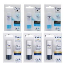 (6 x MIX As Per Picture) 6 x 4.8g Dove Lip Balm Hydro Deep Nourishing & Hydrating Care Lip Care