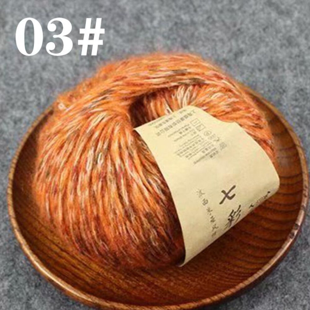 (3) 1 Ball Crochet 50g Colorful Alpaca Velvet Wool Cashmere Yarn Sweater Scarf Thread DIY Hand Knitting