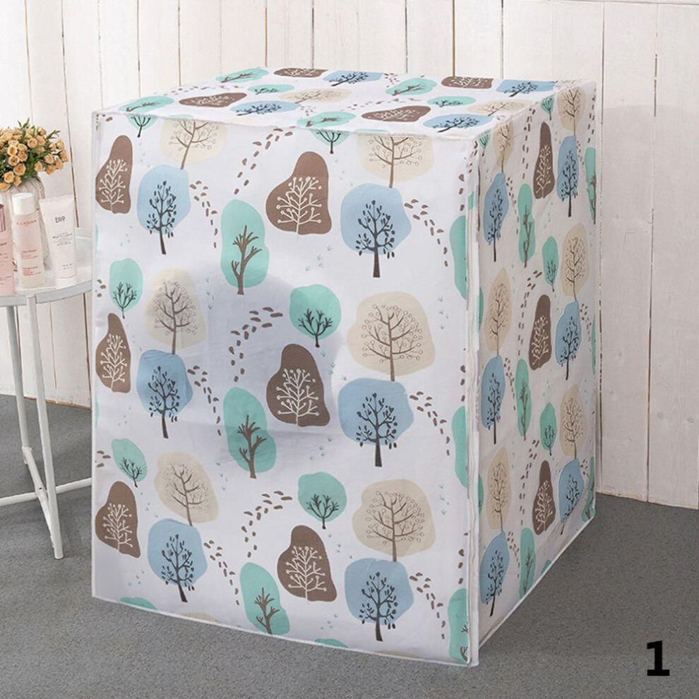 (Type B-1) Top Opening Waterproof Peva Protective Jacket Washing Machine Cover Washer Dryer Case Sunscreen
