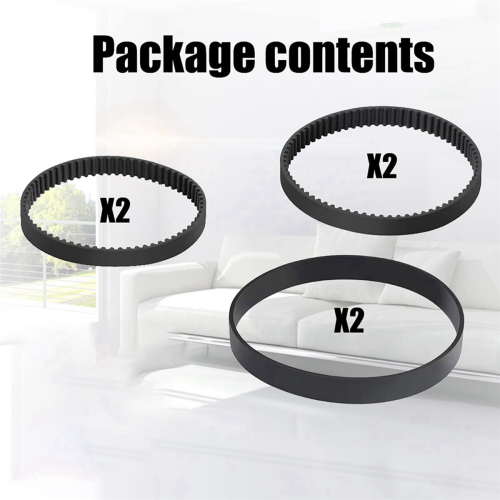 6PCS Replacement Vacuum Belt Set for ProHeat 2X Revolution 1