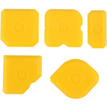 Kit di 5 raschietti per la rimozione di stucco in silicone e spatola lisciante