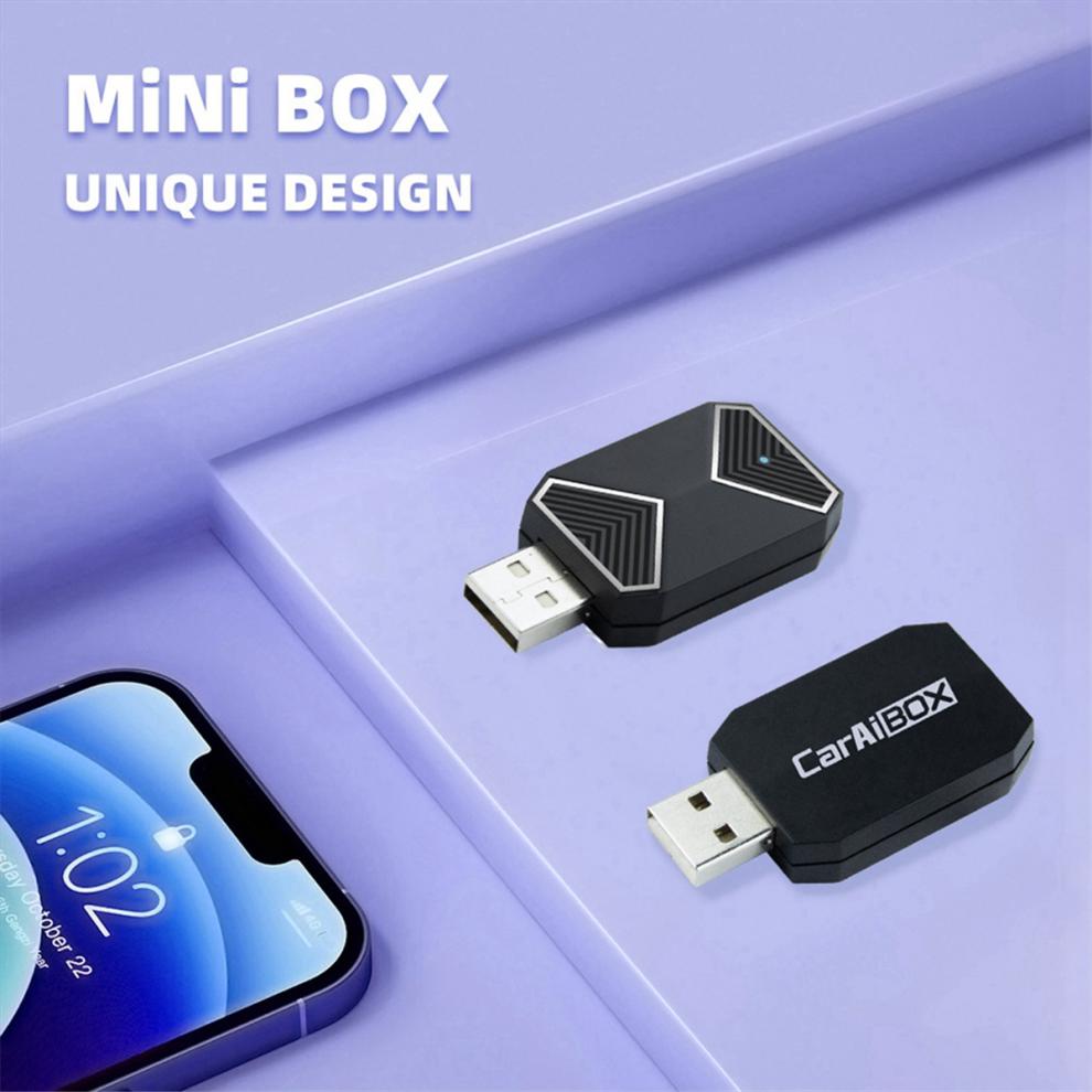 Photos - Cable (video, audio, USB) CarAiBox 2in1Plug and Play Wireless CarPlay Adapter Wireless Android