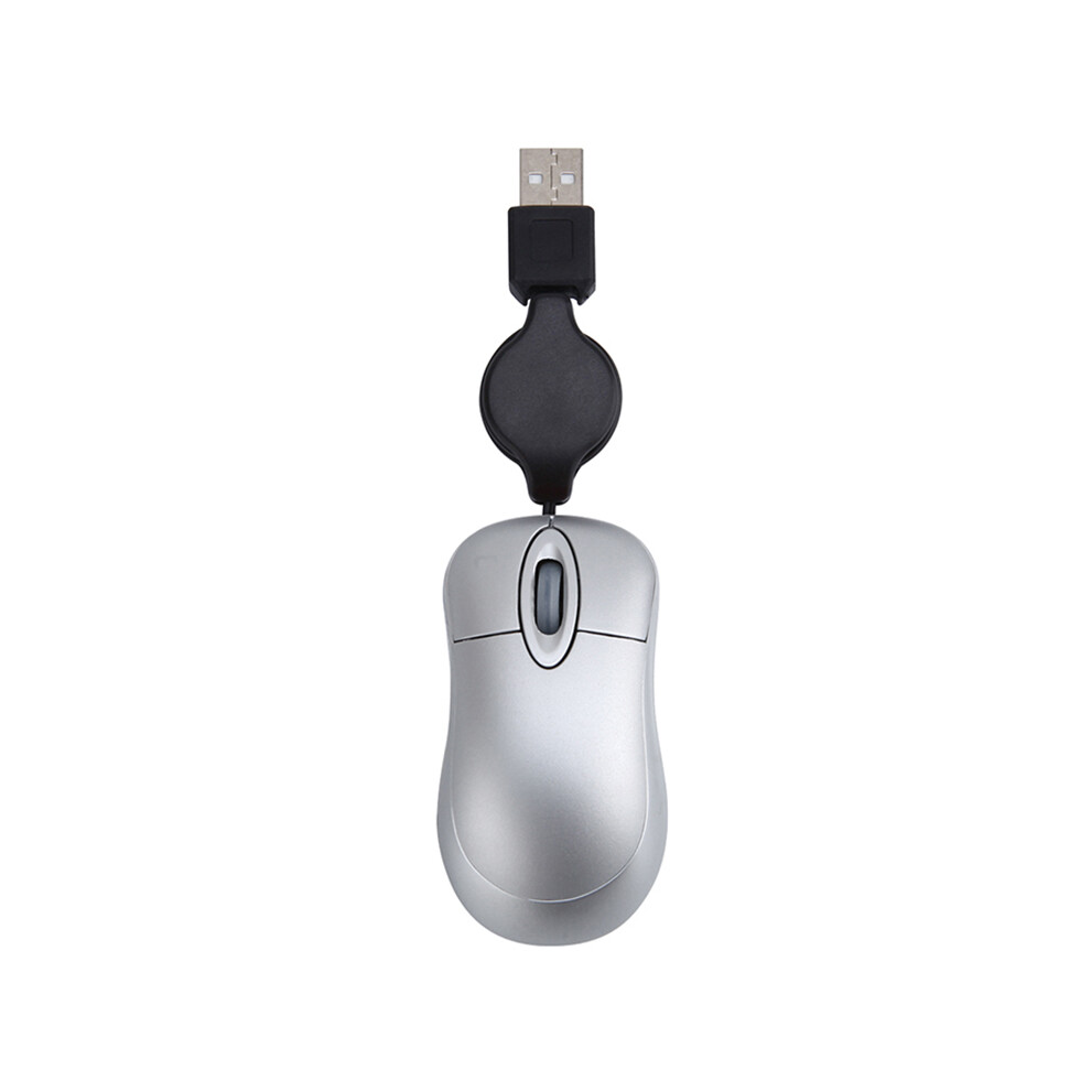 Photos - Mouse USB Wired  Cable Tiny Small  for 98(Silver)