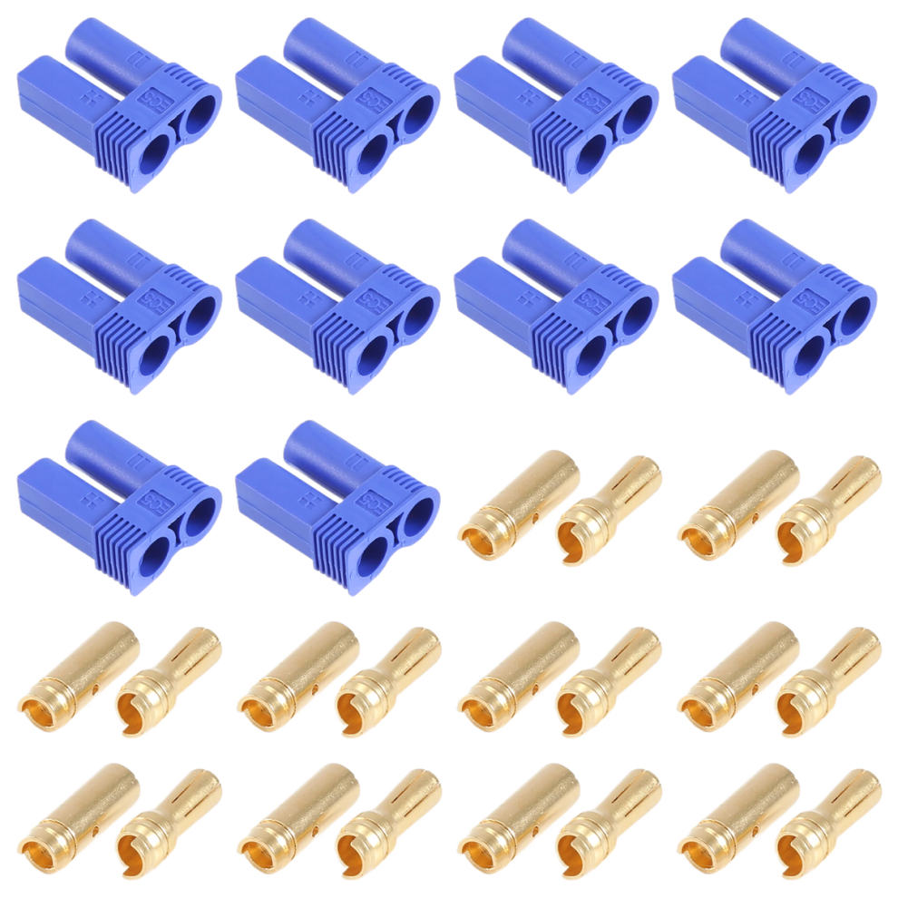 5 Pairs Of Ec5 Banana Plug Connector Female+Male For Rc Esc Lipo Battery/Motor 4762215914829