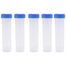 5 stück 50ml Kunststoff Transparent Zentrifugenröhrchen mit skala Kunststoff reagenzglas freistehend mit Schraubverschluss