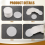 350PCS Round Disposable Drip Coffee Filter Paper Strainers 7