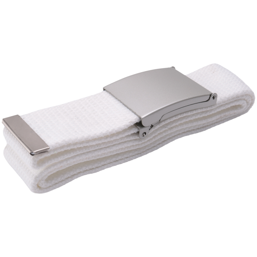 Ceinture en toile de coton blanche Ceintures Ceinture en ruban textile