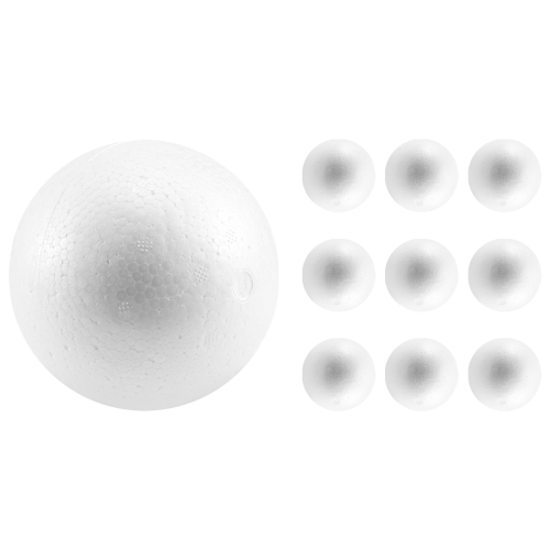 10 x Polystyrene Foam Ball Sphere 10cm---White 2