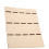 Organizer per occhiali da sole, 15 scomparti, beige e marrone 3