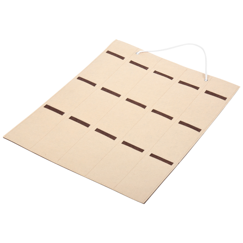 Organizer per occhiali da sole, 15 scomparti, beige e marrone 1