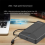 Caixa de disco rígido móvel USB 3.1 2,5 polegadas SATA caixa de disco rígido SSD gabinete suporte disco rígido de 15 mm para computador notebook 4