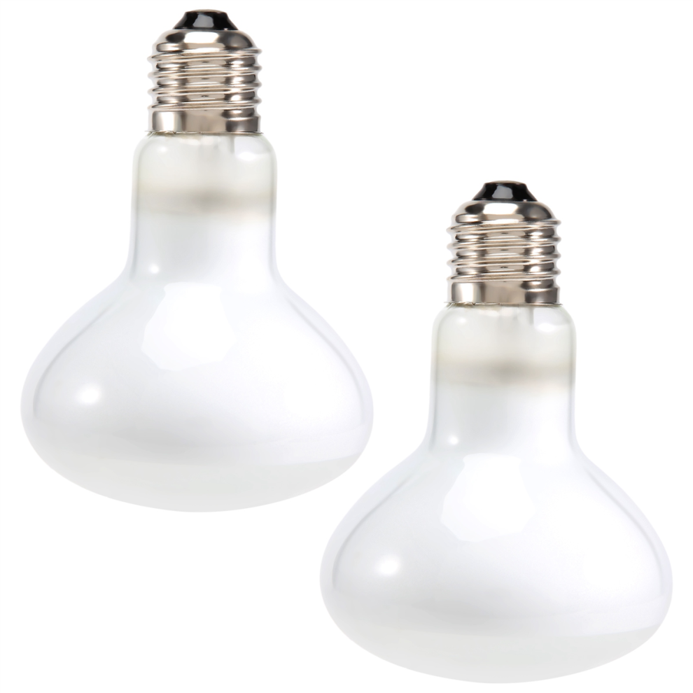 Lot de 2 ampoules chauffantes UVB UVA pour reptiles, chaleur vraiment semblable au soleil pour reptiles, amphibiens et oiseaux (100 W)