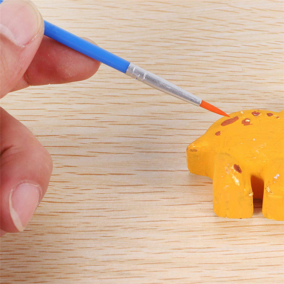 Set Di 100 Pennelli Per Bambini Per Pittura Ad Acquerello E Olio, Pennello Piatto + Appuntito Per Corpo, Viso, Unghie, Artigianato Artistico-image