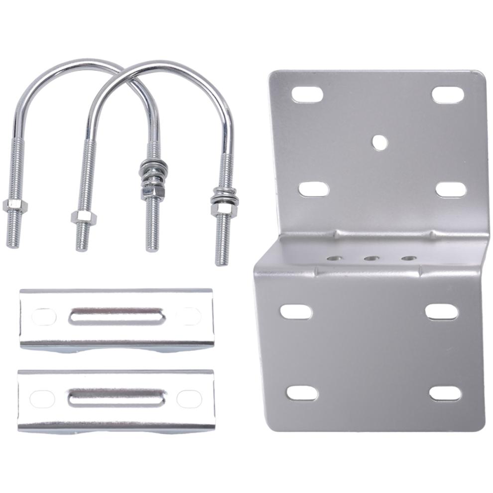 Antenna Pole Mount Bracket With Double U-Bolts Clamp V Jaw Bracket 4763603054066