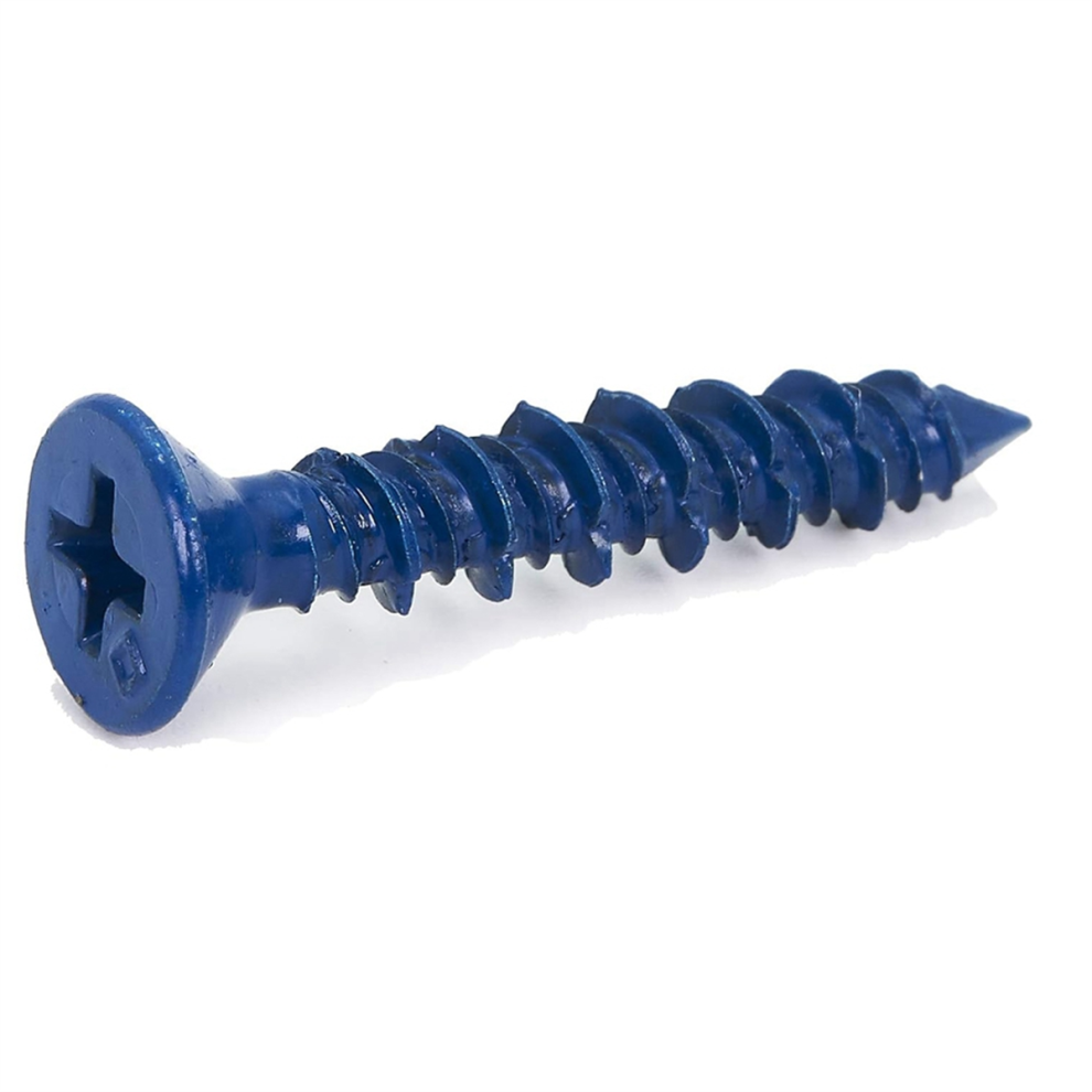100Pcs 3/16X1-1/4In Screw Anchor For Anchoring To Masonry 4763603049772