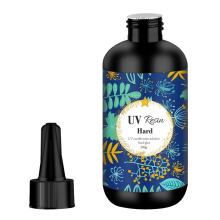 Resina UV 200G Transparente Ultravioleta Cura Transparente Tipo Duro Resina, Resina de Cura Solar para DIY UV Resina Jóias Fazendo