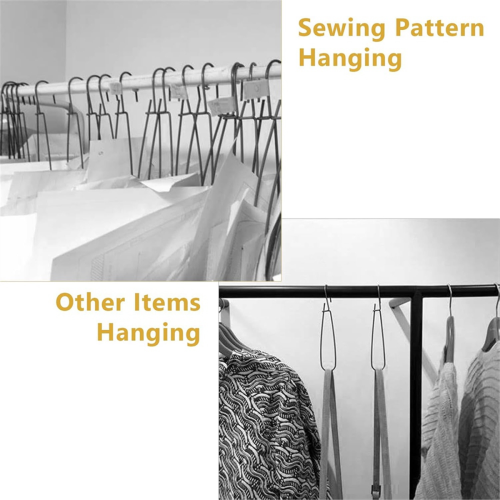 24 Pcs 7.3 Inch Pattern Hooks Sewing Pattern Making Hanging Hanger 1