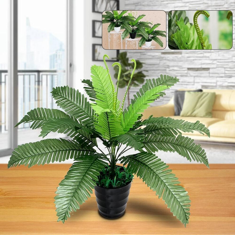 (one size) Artificial Wedding Decoration 1pc Foliage Plant Green Fern Office Home Garden