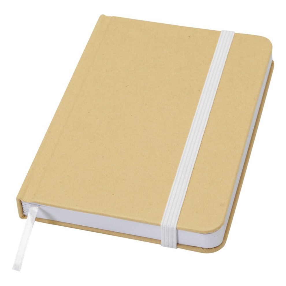 (One Size, White) Reed Hard Cover Recycled A6 Notebook-image-OPC-PG2H8Z9-NEW
