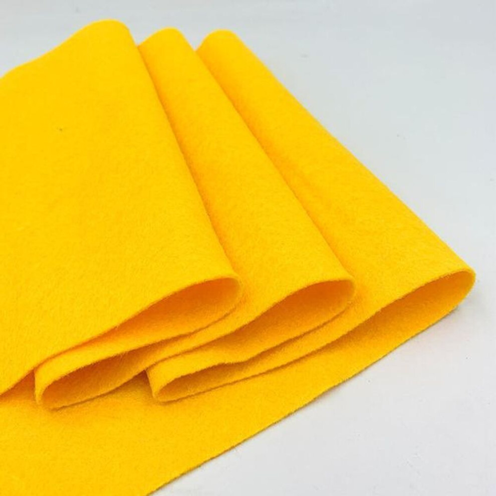 (gold) Soft Felt Fabric Non-woven Felt Fabric Sheet Patchwork Diy Sewing Dolls Crafts Accessories Material 1.4mm Thick