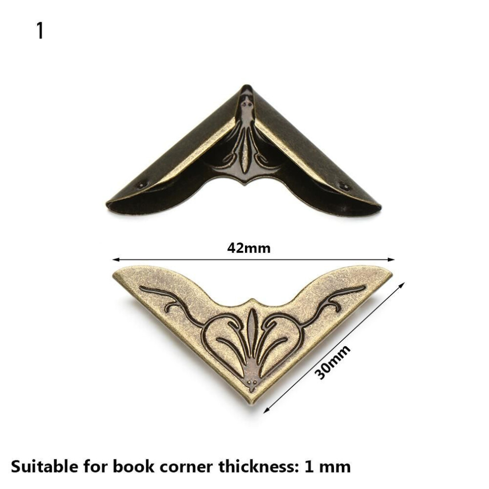 (1) Crafts Book Decoration Menus Book Corner Protector Scrapbook Accessories Metal Corners Photo Albums