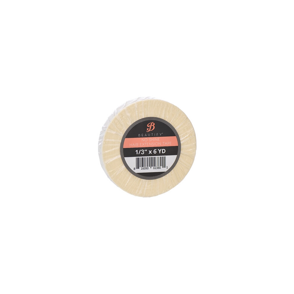 Walker Tape Co Unisex White,Clear Beautify No Shine Double Sided Hair Tape Roll - 1/3" X 6 Yds