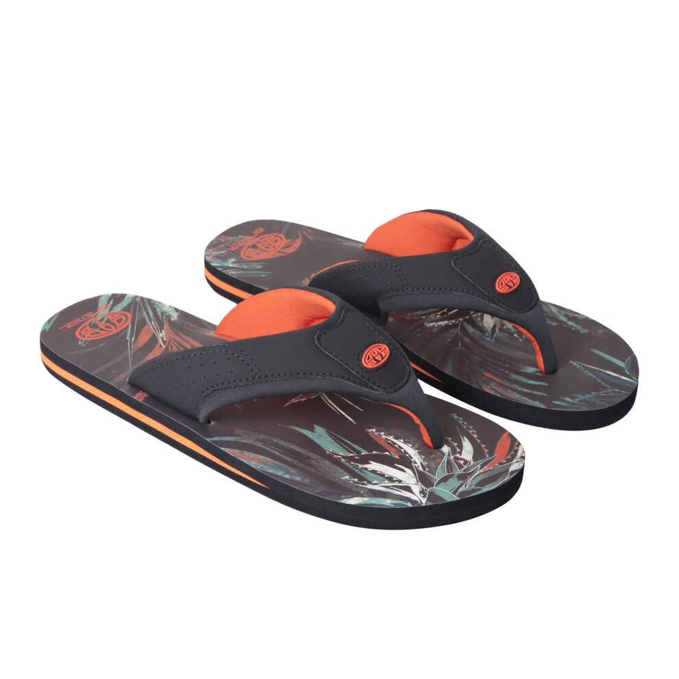(12 UK, Burnt Orange) Animal Mens Jekyl Recycled Flip Flops