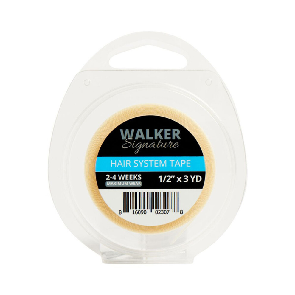 Walker Tape Co Unisex White,Clear Walker Signature Double Sided Hair System Tape Roll - 1/2" X 3 Yd