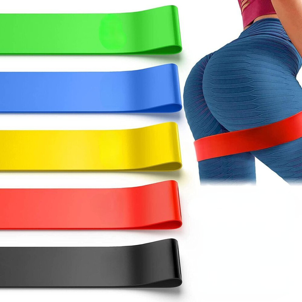 (as the picture, 5pcs/set) Resistance Bands, Exercise Workout Bands For Women And Men, 5 Set Of Stretch Bands For Booty Legs