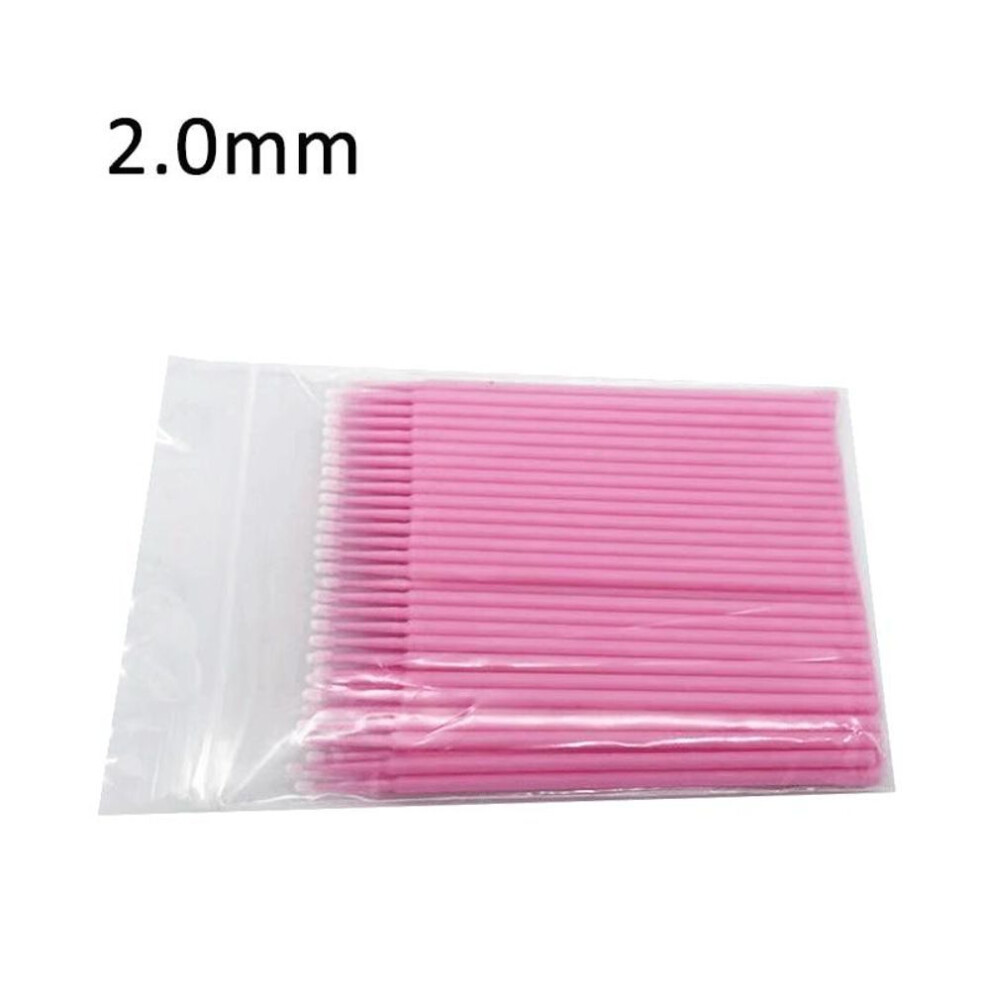 (One Bag 2.0mm) 100pcs/bottle Dental Disposable Micro Brushes Applicators Brush Dentistry Odontologia Extension Tools