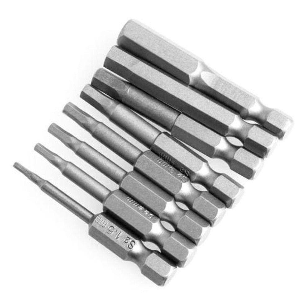 8Pcs Hexhead Allen Bit Set Quick Change Connect Driver Power Drill Metric Tool