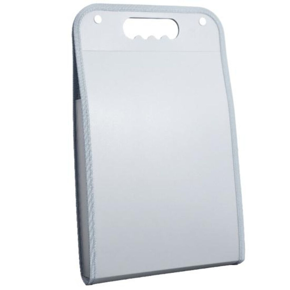 (grey) File Folder Multi-pages 12 Pockets Vertical Multifunctional Portable Examination Paper Document Accordion File Organizer School Supplies