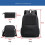 (Blue pattern) Mr Beast Lightning Cat School Bag Backpack Pencil Case Shoulder Bag Three-piece Set _b 2