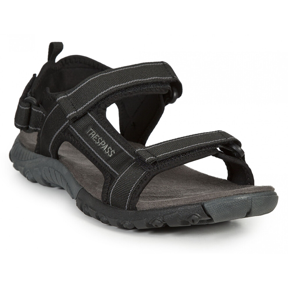 (11 UK, Black) Trespass Mens Alderley Active Sandals