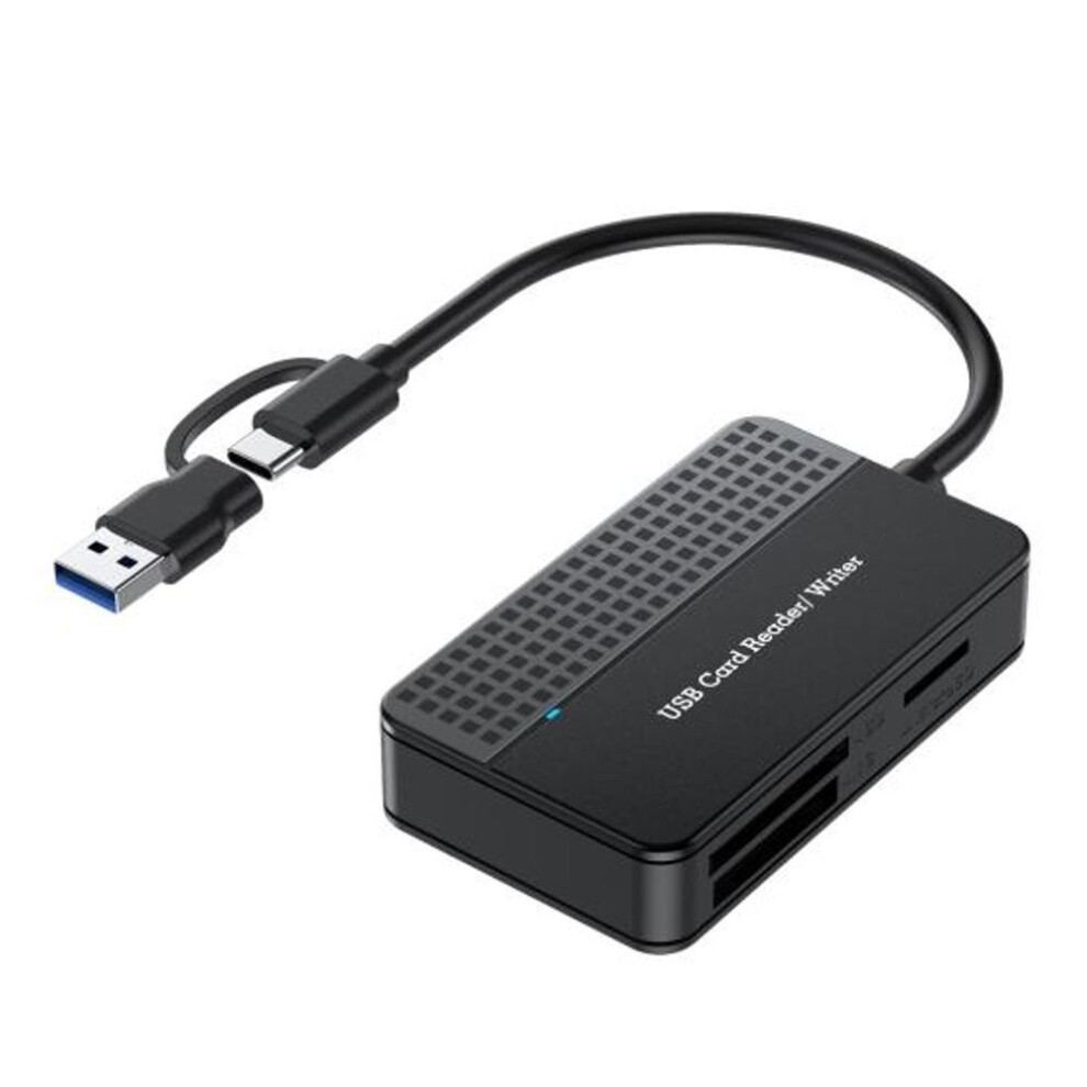 (4) Usb 3.0 Type C 4 In 1 Camera Card Reader Plug And Play Memory Smart Card Reader Supports Sd Tf Cf Ms Compact Flash Card Adapter For Laptop