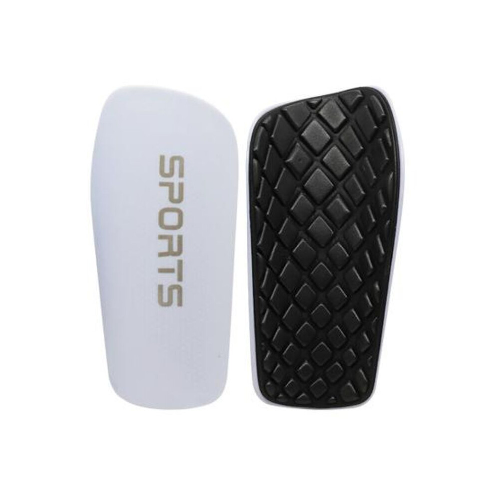 (white, XL) 1 Pair Football Shin Pads Shockproof Feet Protection Soft Elastic Thickened Shell Soccer Shin Guards Long Socks Insert Shin Sleeves