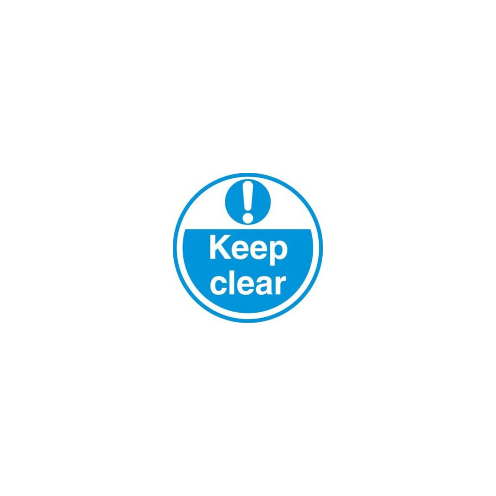 (FLS18 Keep clear) Warehouse Floor Graphic Marker Safety Signs -High Visibility - Strong Self Adhesive-image-OPC-PG2HJRX-NEW
