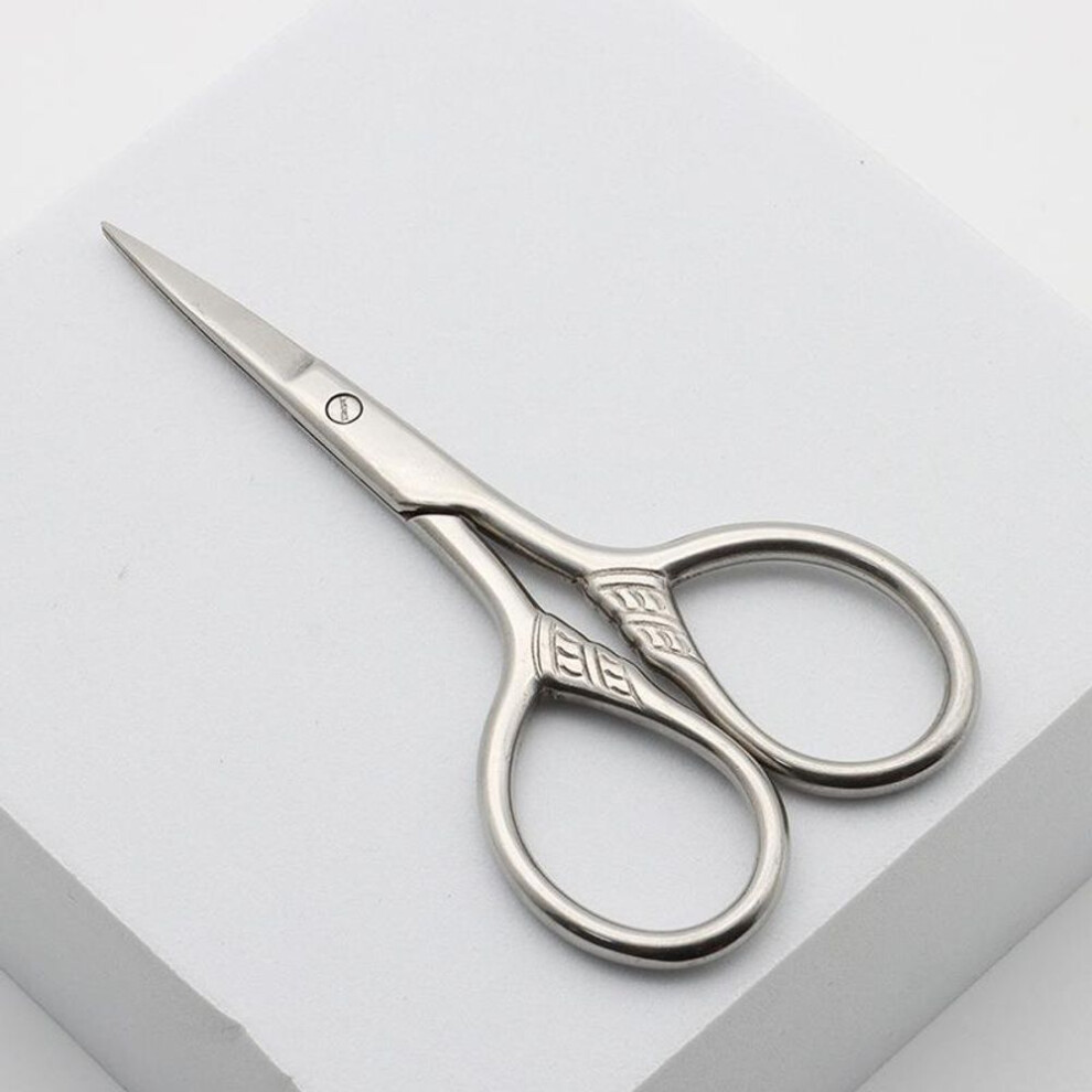 (silver) Stainless Steel Sewing Needlework Scissors Household Embroidery Thread Shears Cutter Handicraft Tools Tailor Scissors