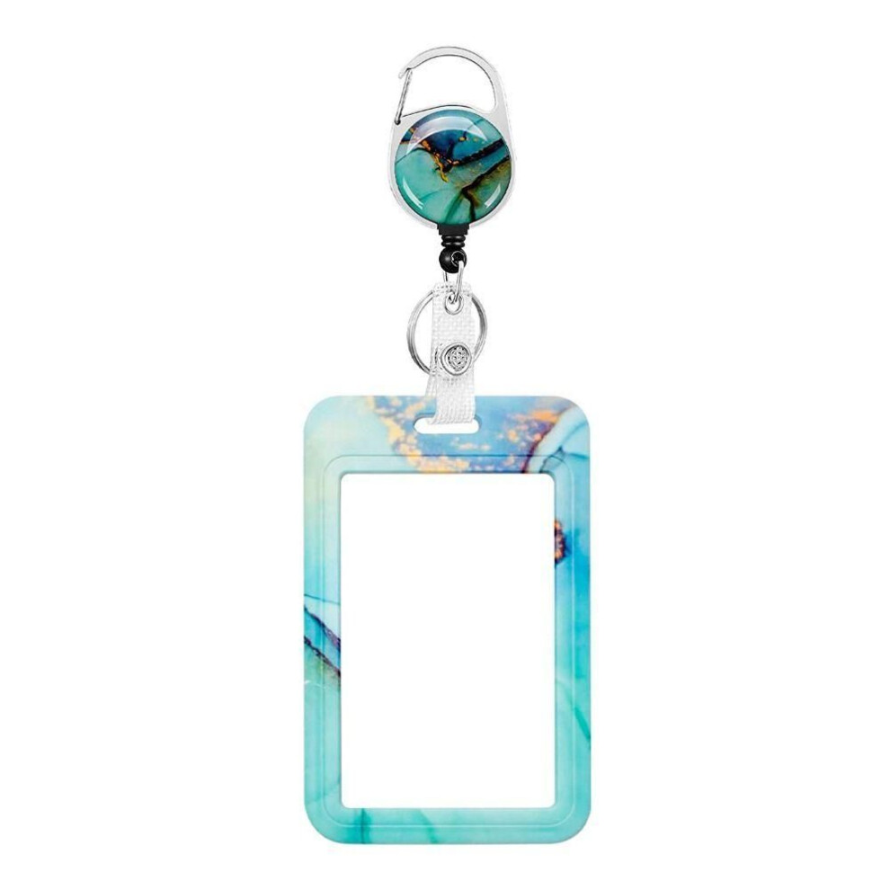 (3) Identity Tag Office Supplies Id Card Holder Badge Case With Retractable Reel Name Badge Clip