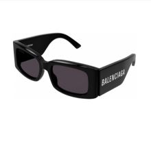 Balenciaga - BB0260S 001 Schwarze & Graue Sonnenbrille