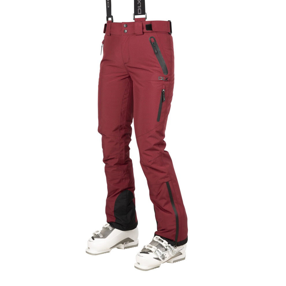 Trespass Women's Red Marisol Ii Dlx Waterproof Ski Trousers In | Size: Small - Image 2