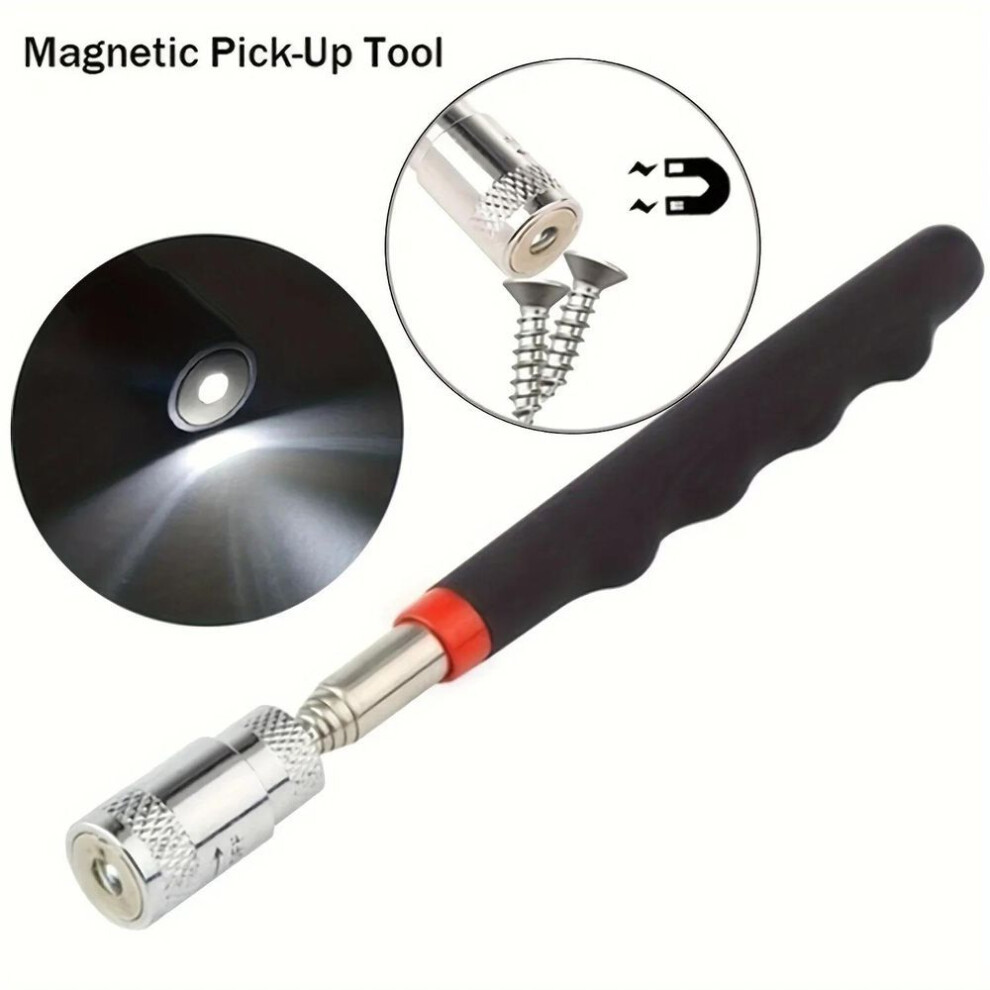 (as the picture) Telescopic Pickup Magnetic Iron Rod Household Automotive Repair And Inspection Tool Strong Magnetic Metal Screw Suction Rod