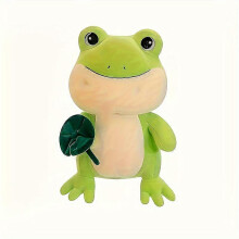 (green)Lotus leaf frog creative doll plush toy childrens cute girl pillow doll creative doll